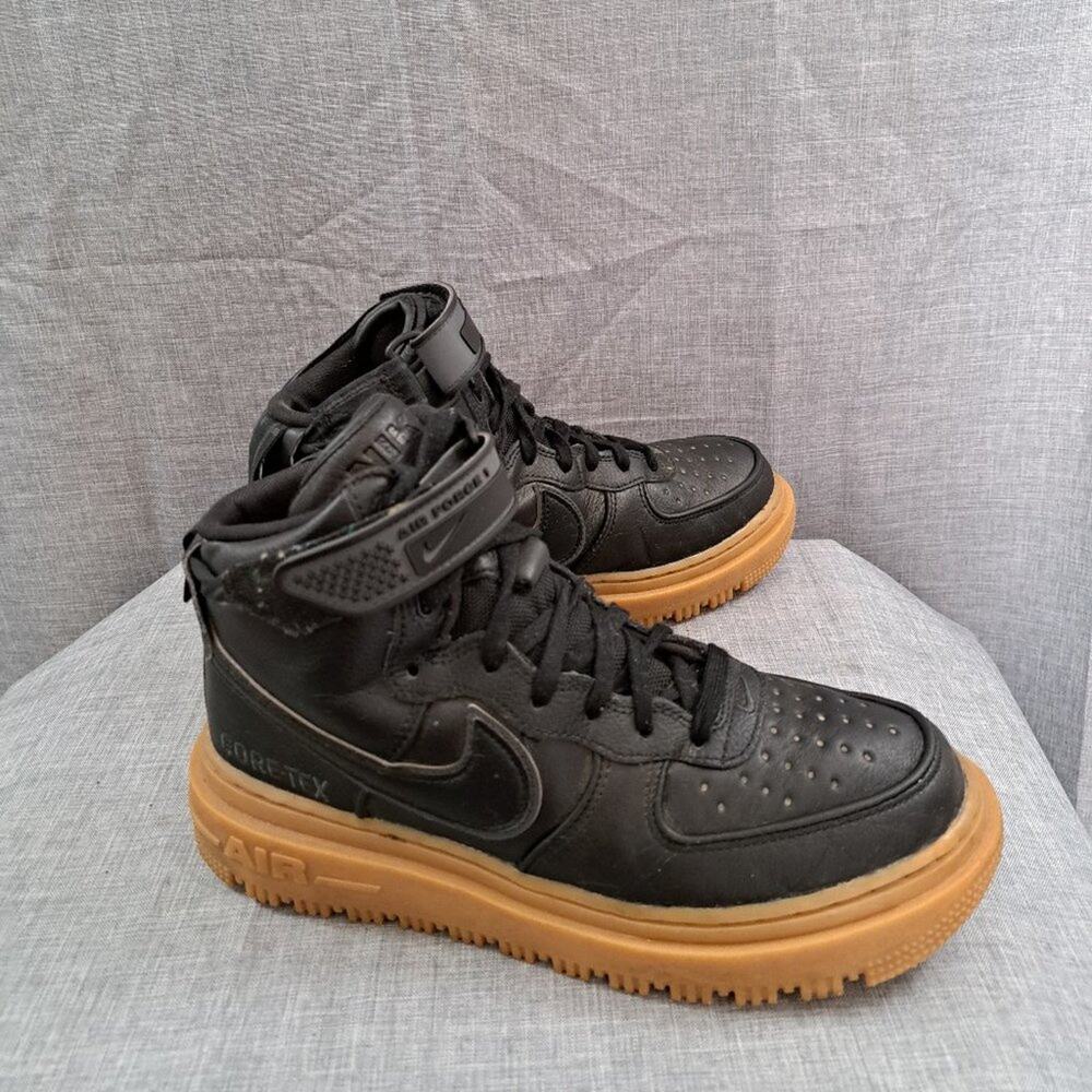 %Size 7 Nike Air Force 1 Gore-Tex Boots Black Anthracite Gum Bottom Men / A 28 View 3